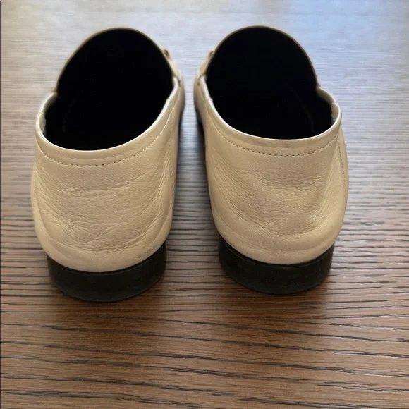 Gucci Brixton Women’s Ivory Leather Horsebit Loafers 39.5. - Picture 5 of 10